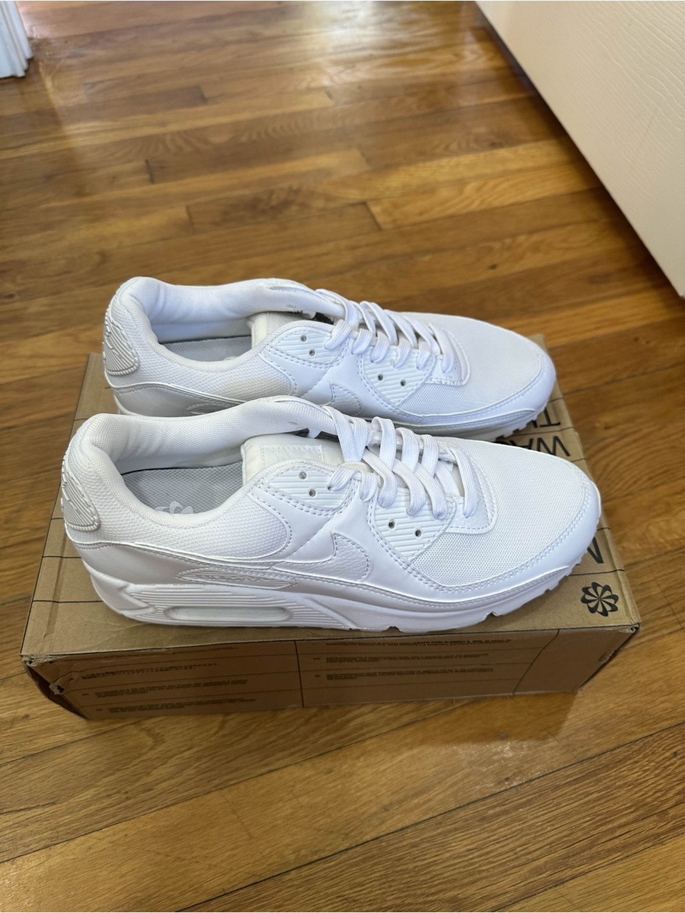 *New with Defects* Nike Air Max 90 Women White (DH8010-100) Size 11W